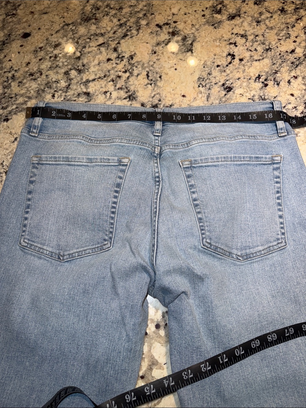 Frame Light Blue Slim Straight Jeans - Picture 8 of 11